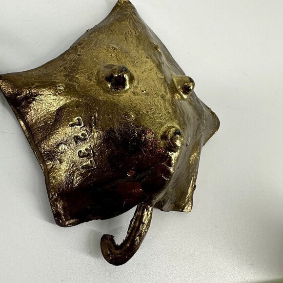 Set of Bronze Colored Leaf Trinket Dish - Picture 4 of 5